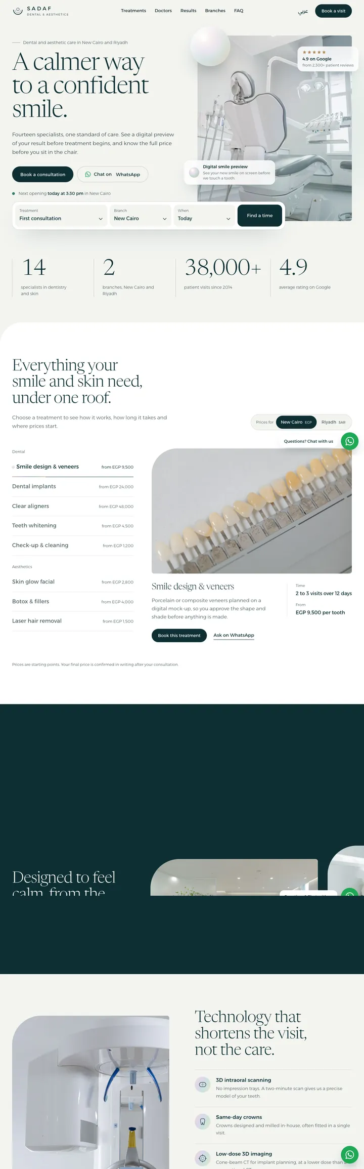 Clinics concept website